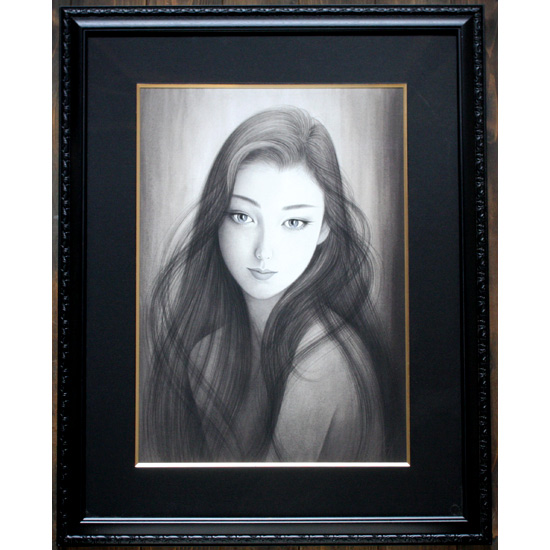 鶴田一郎「永遠のまなざし」ジークレー版画