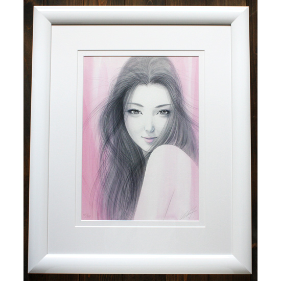 鶴田一郎「ピンクイメージ　ピンクリップ」ジークレー版画